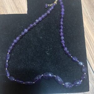Elegant Purple Beaded Necklace